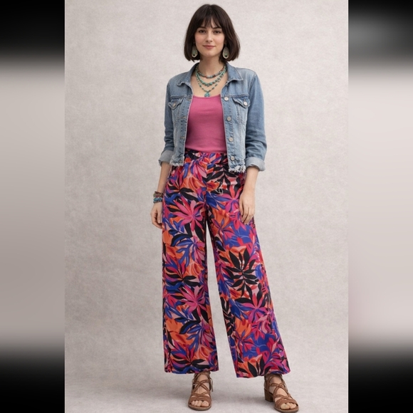 Evolution Pants - Colorful Floral Women's Trousers